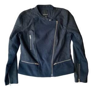 Trauve Women Long Sleeve Biker Jacket size M, Dark Blue